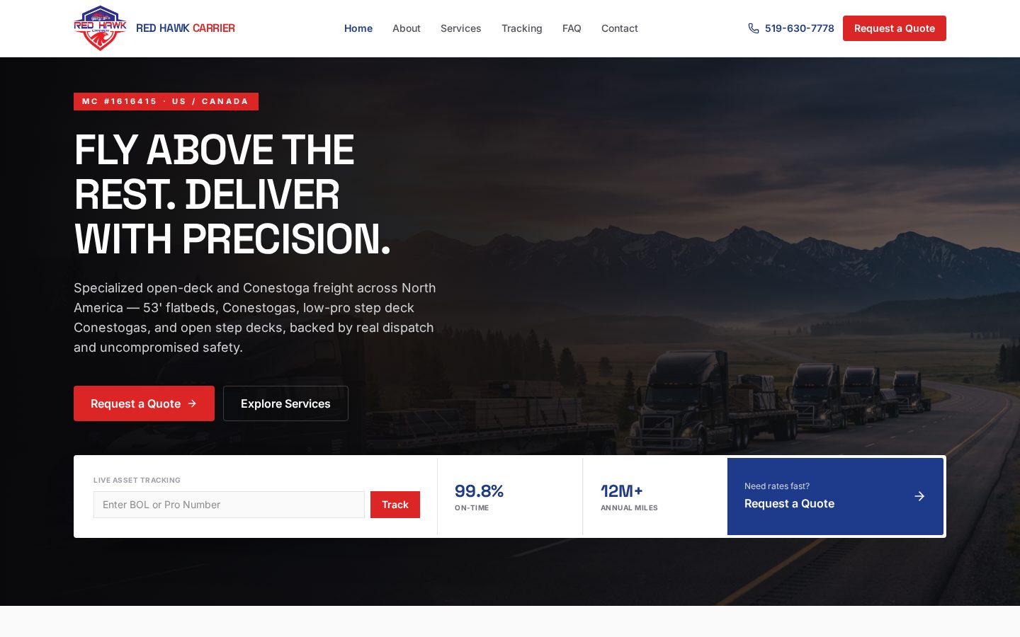 RH Carrier website preview