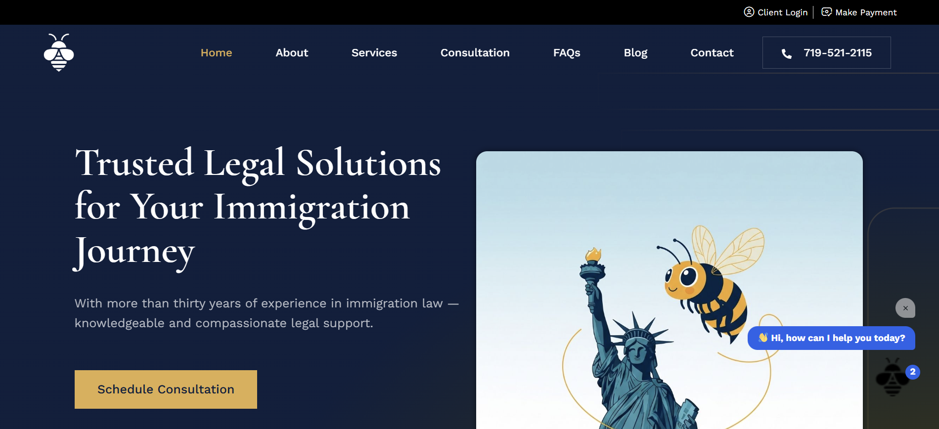 Blasingame Law website preview