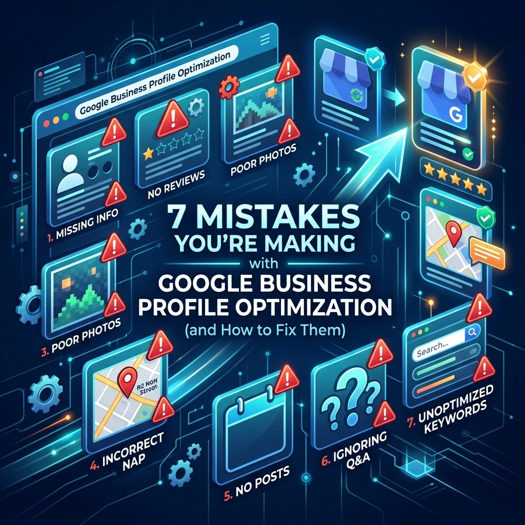 7 Mistakes You’re Making with Google Business Profile Optimization (and How to Fix Them)